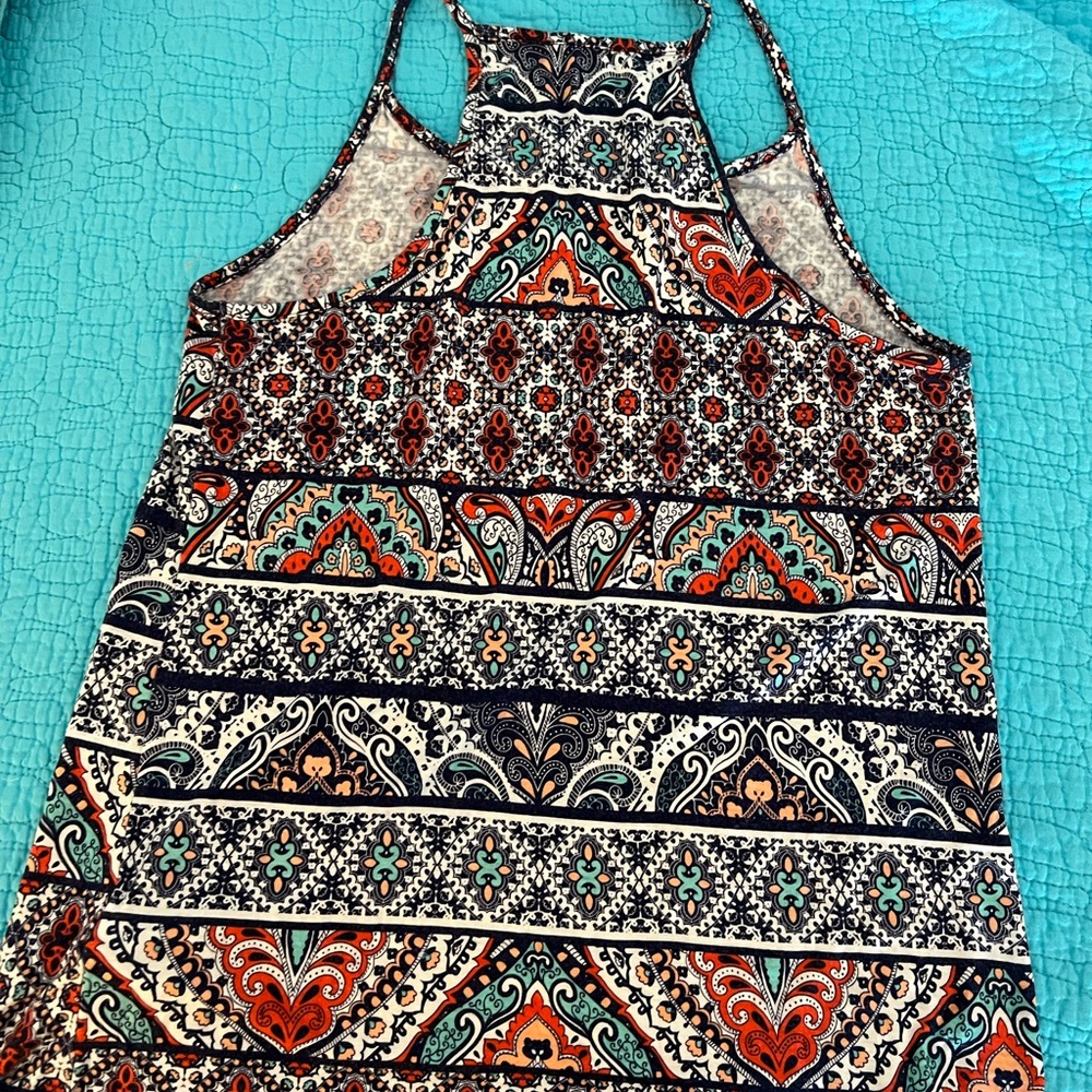 Mudd Colorful Patterned Tank Top - Picture 4 of 4